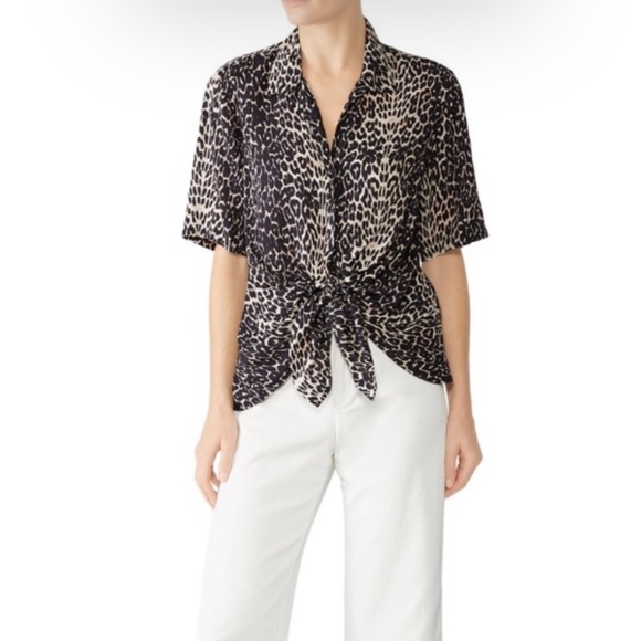 Button up, tie front All Saints Blouse - Picture 1 of 6